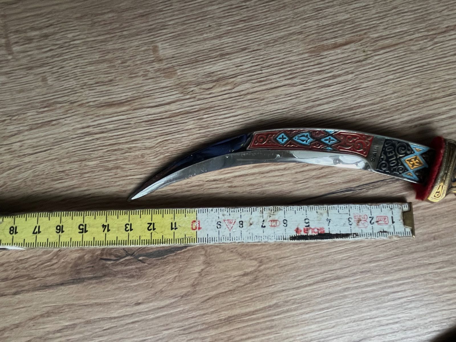 Cuchillo curvo vintage Toledo España