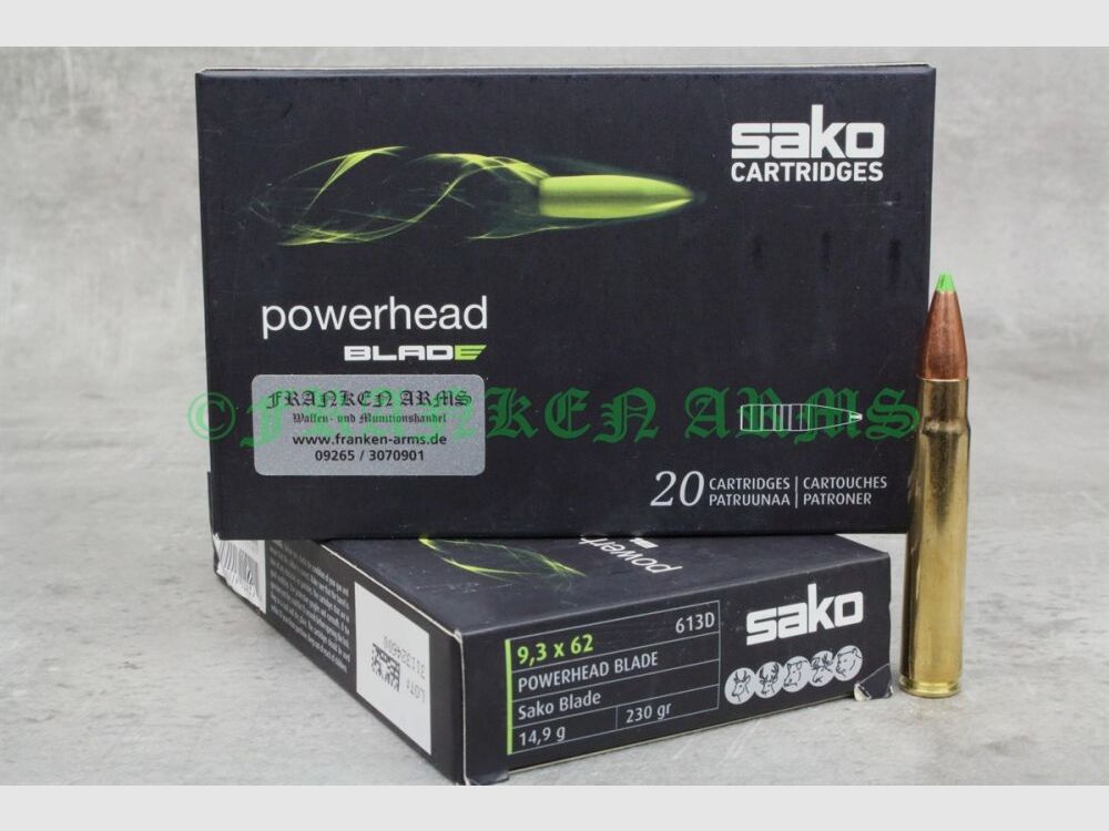 Sako Powerhead Blade 9.3x62 230gr. 14.9g 20 pieces tiered prices