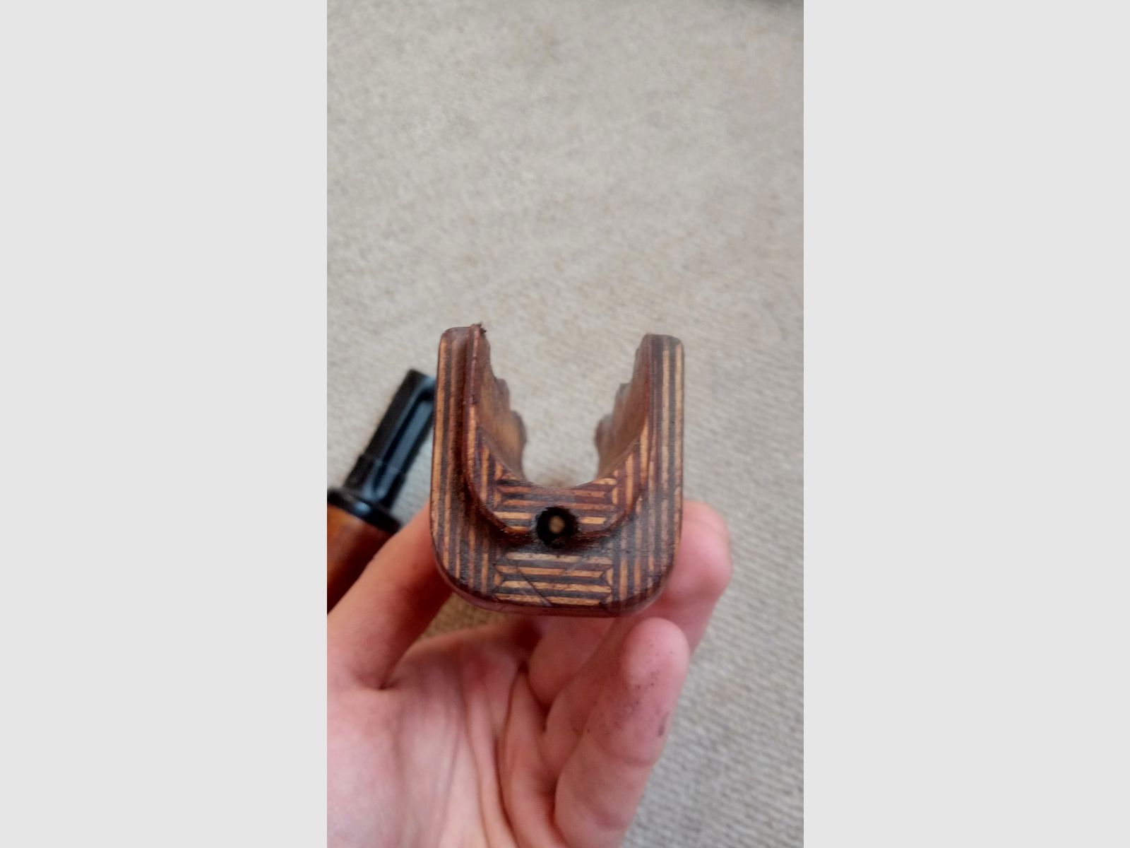 Original Russian RPK grip & handguard made of laminated wood with ferrule fitted for AK (AK74 / AK-100 / Saiga / AKM / Yunker 2/3/4 / Cybergun)