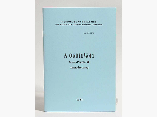 Waffenzubehör Handbuch NVA Makarov Instandsetzung
