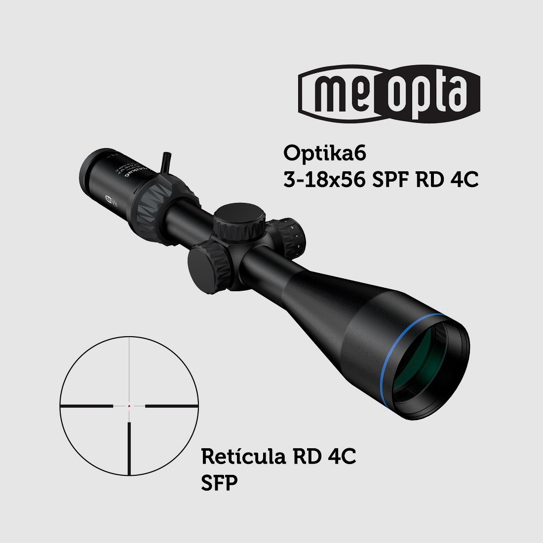 Meopta – Zielfernrohr MeoPro Optika6 – 3-18×56 SFP – RD 4C
