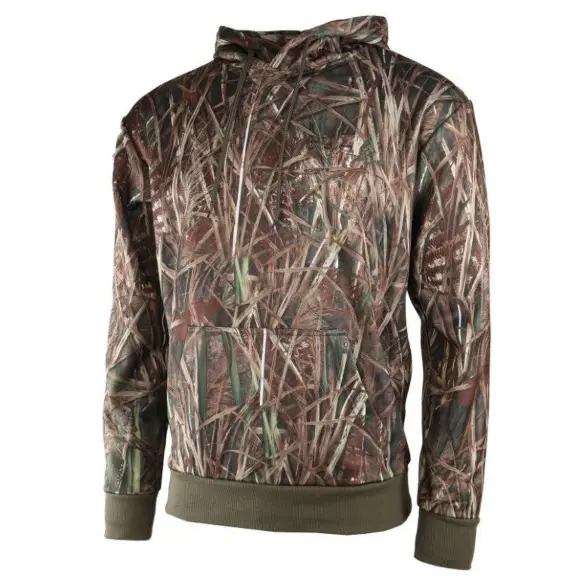 Fleece Hoodie Treeland Camo Riet, afbeelding 1 van 2