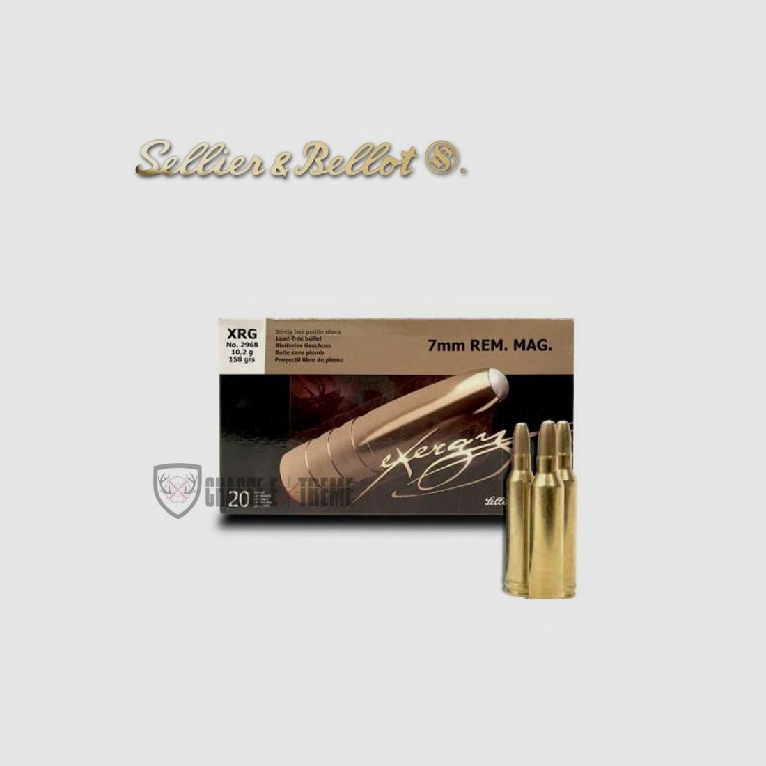20 Patronen S&B Kal. 7mm Rem Mag 158gr XRG