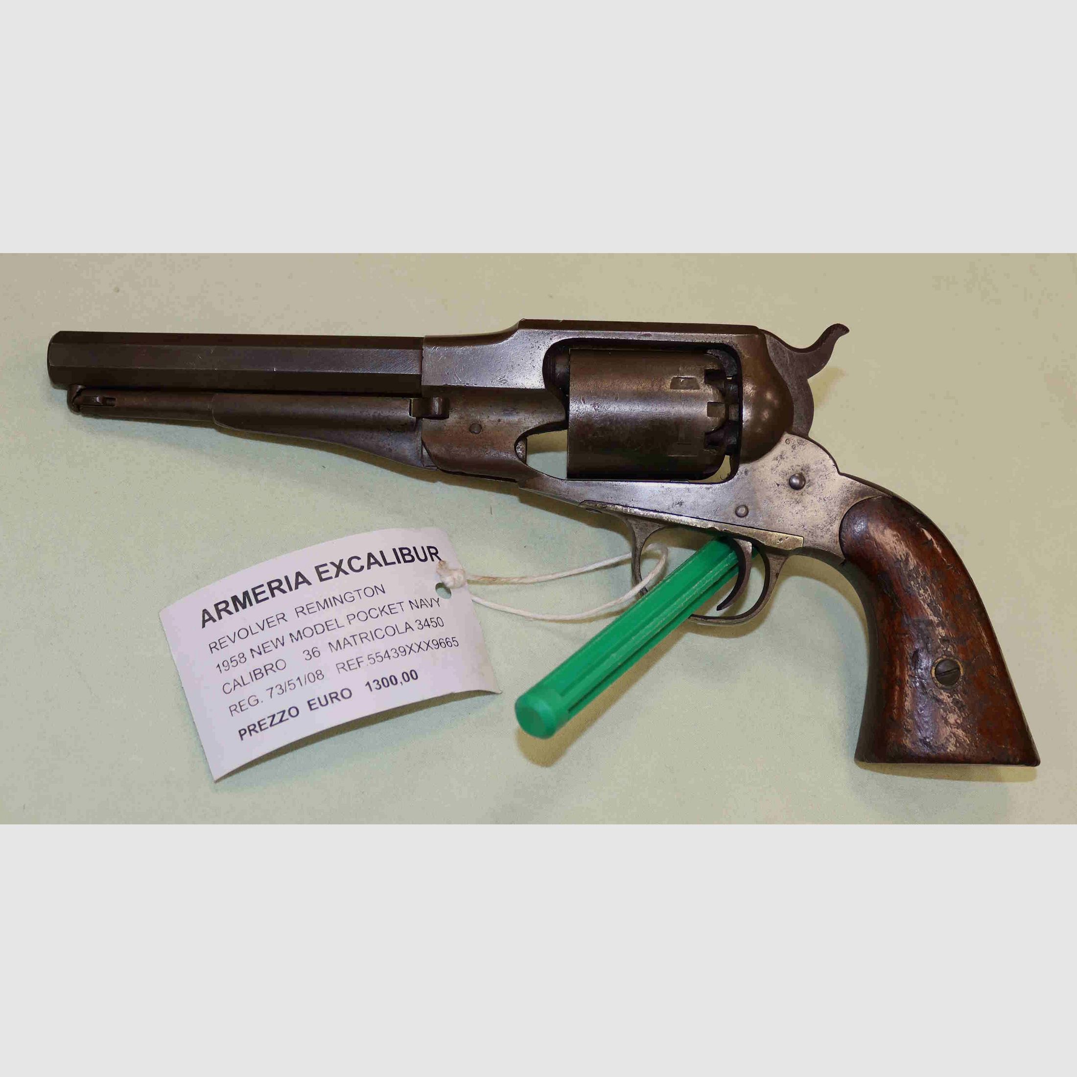 Vorderladerrevolver Remington 1858 New Model Pocket Navy Kaliber 36, Bild 4 von 12