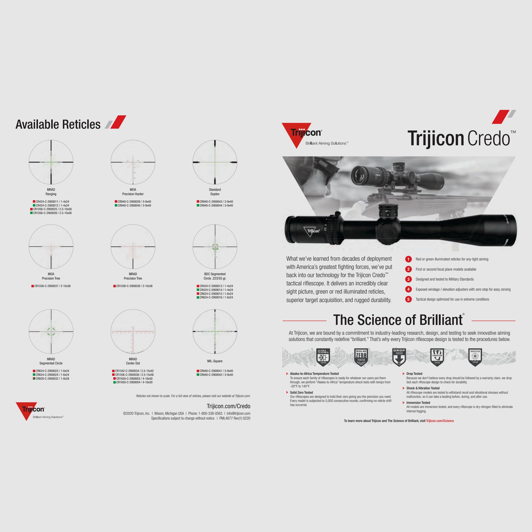 Credo 3-9x40 SFP MOA P.Hunt verde