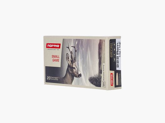 Norma .222 Rem. Oryx 55 gr. - 20 pz