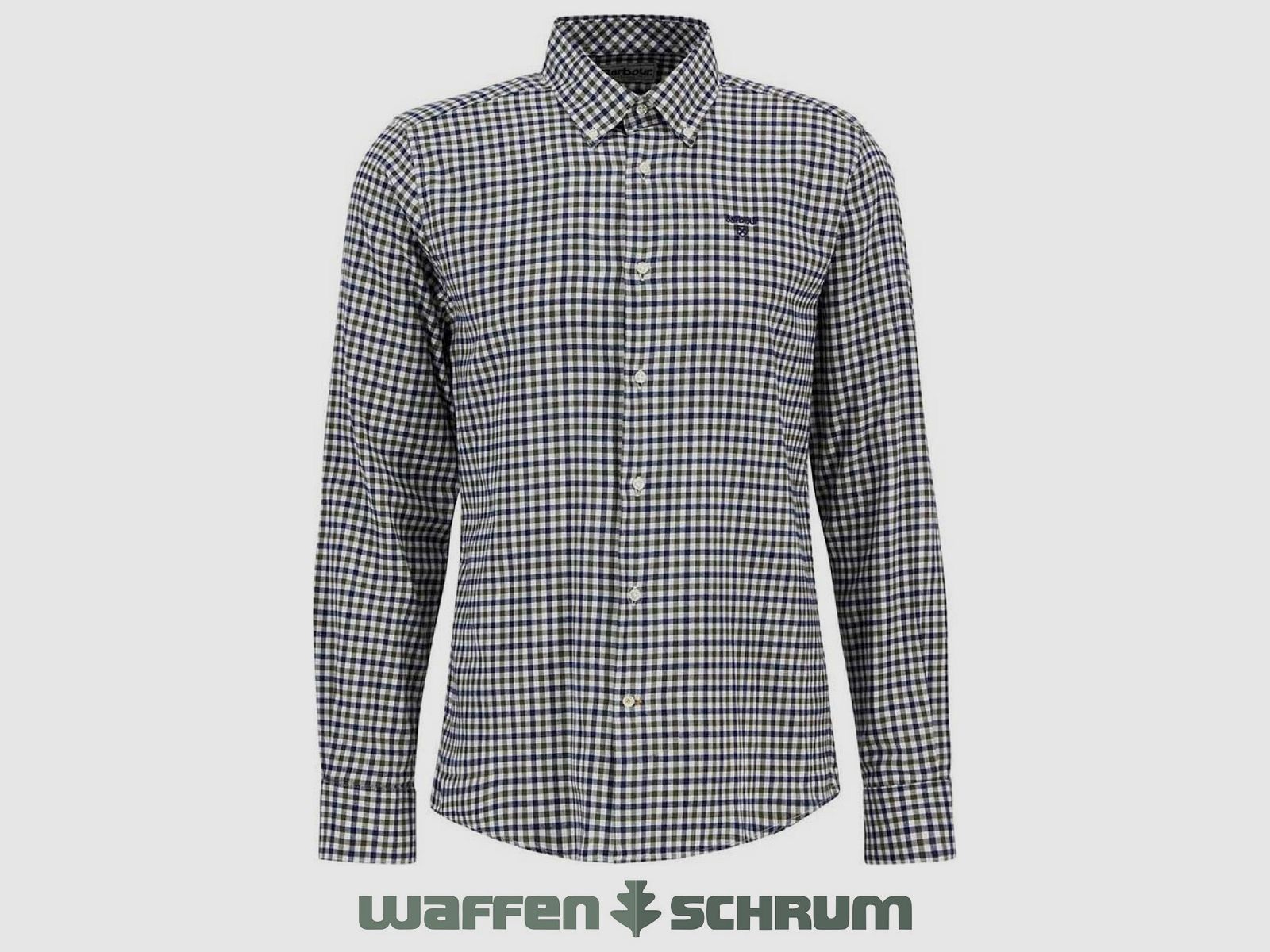 Barbour Shirt Finkle Gingham Olive