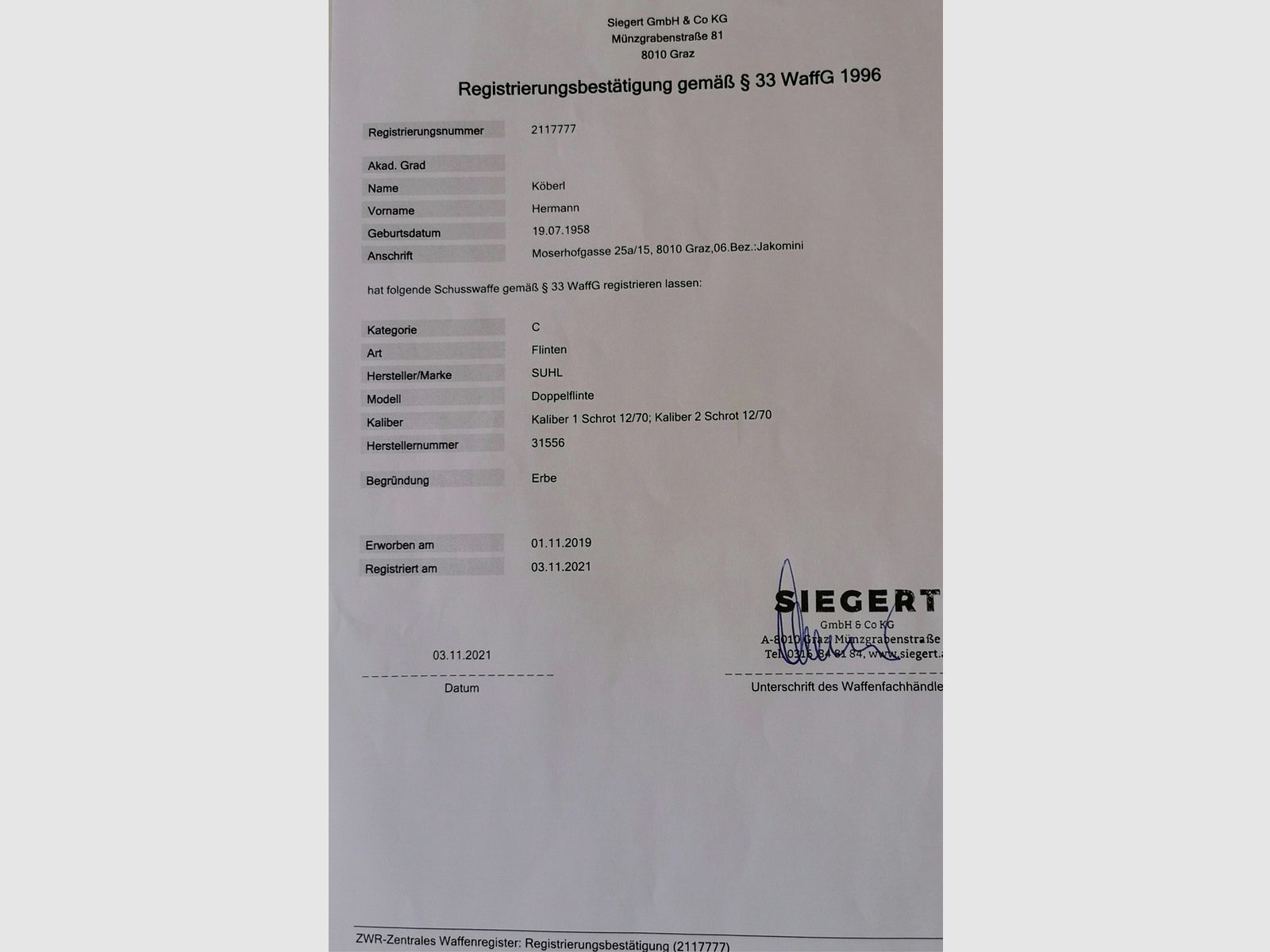 Schrott Flinte 