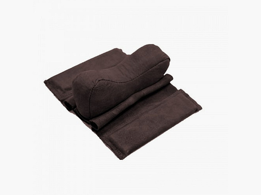 Support de fusil en cuir velours marron