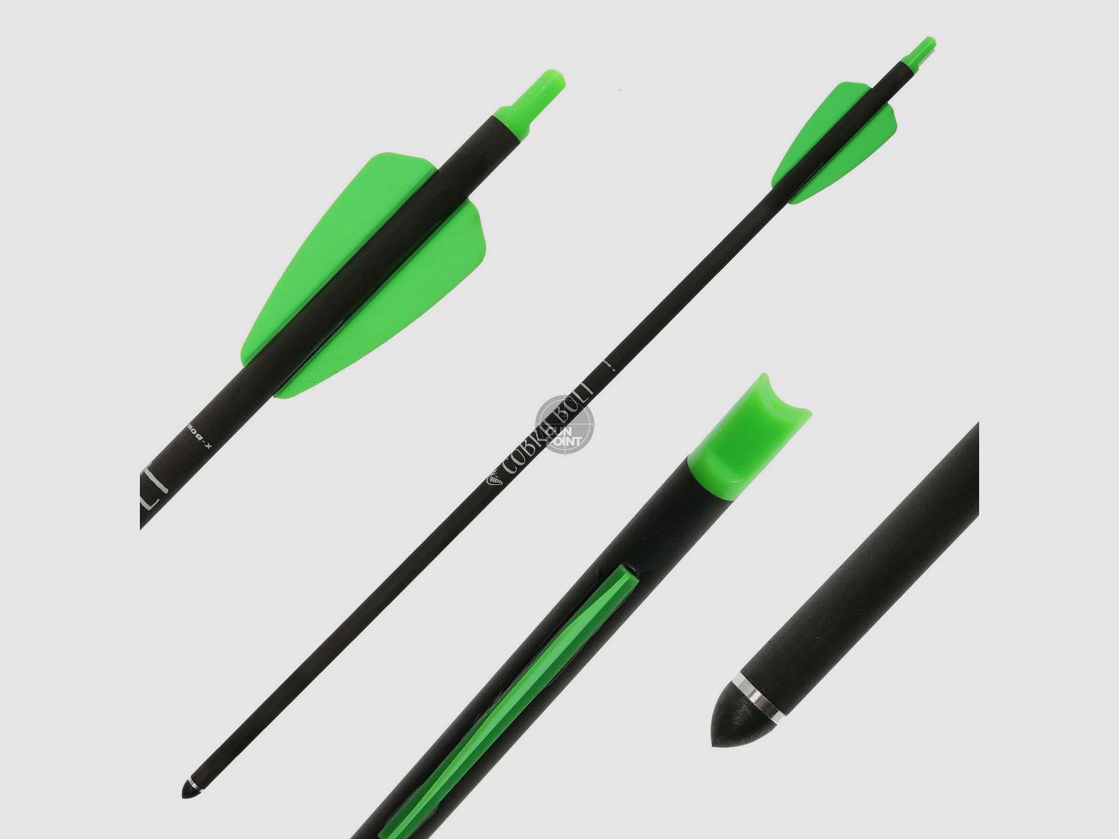 Carbonbolzen | X-BOW Bolzen fr Cobra System, Cobra R9 + R10 & Adder - 15 Zoll | High Range