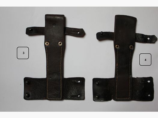 Mehrere Lederfrösche bzw. Halterung für 6h3/6x3 AK47 Bajonett und ein Faustriemen frei wählbar