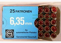 Geco - Fürth cartucce per pistola 6,35 mm/.25 ACP