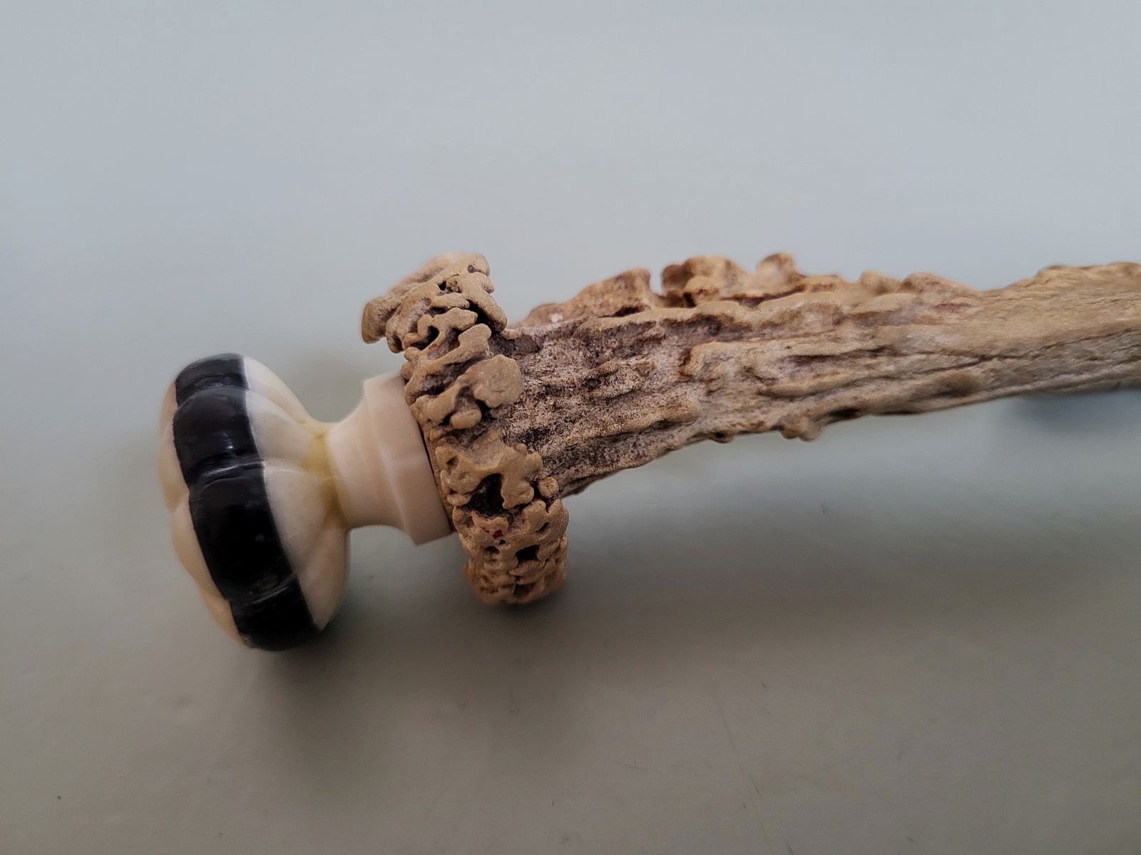 Alte  Jagd Messer . A. Küllenberg Solingen GR- 1925er Jahre - Hirschhorn Griff