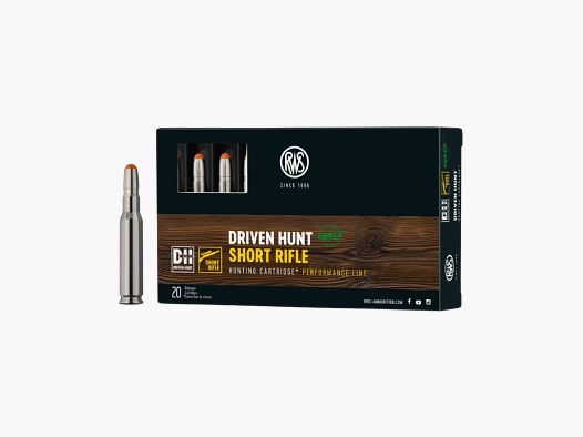 RWS .308Win Driven Hunt Green Short Rifle 150grs Deformation 20 Schuss