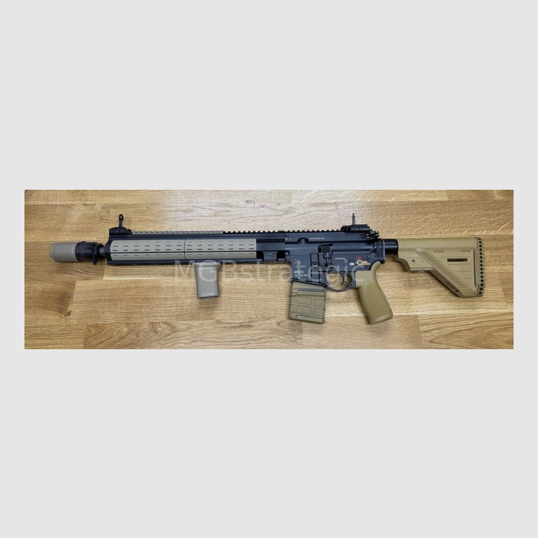 Heckler & Koch GmbH MR223 A3 Sport 14,5" MGBs speciale versie - lange handguard - QD eindplaat - handstop - blast can