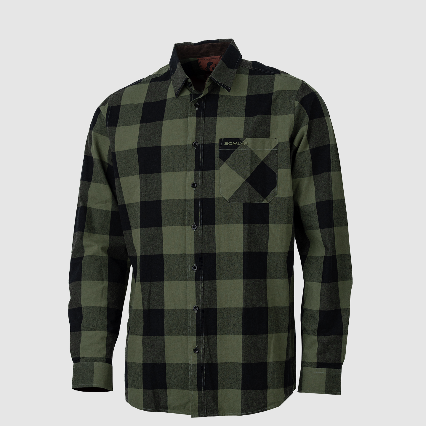 Camicia 518/M A quadri Verde, immagine 2 di 4