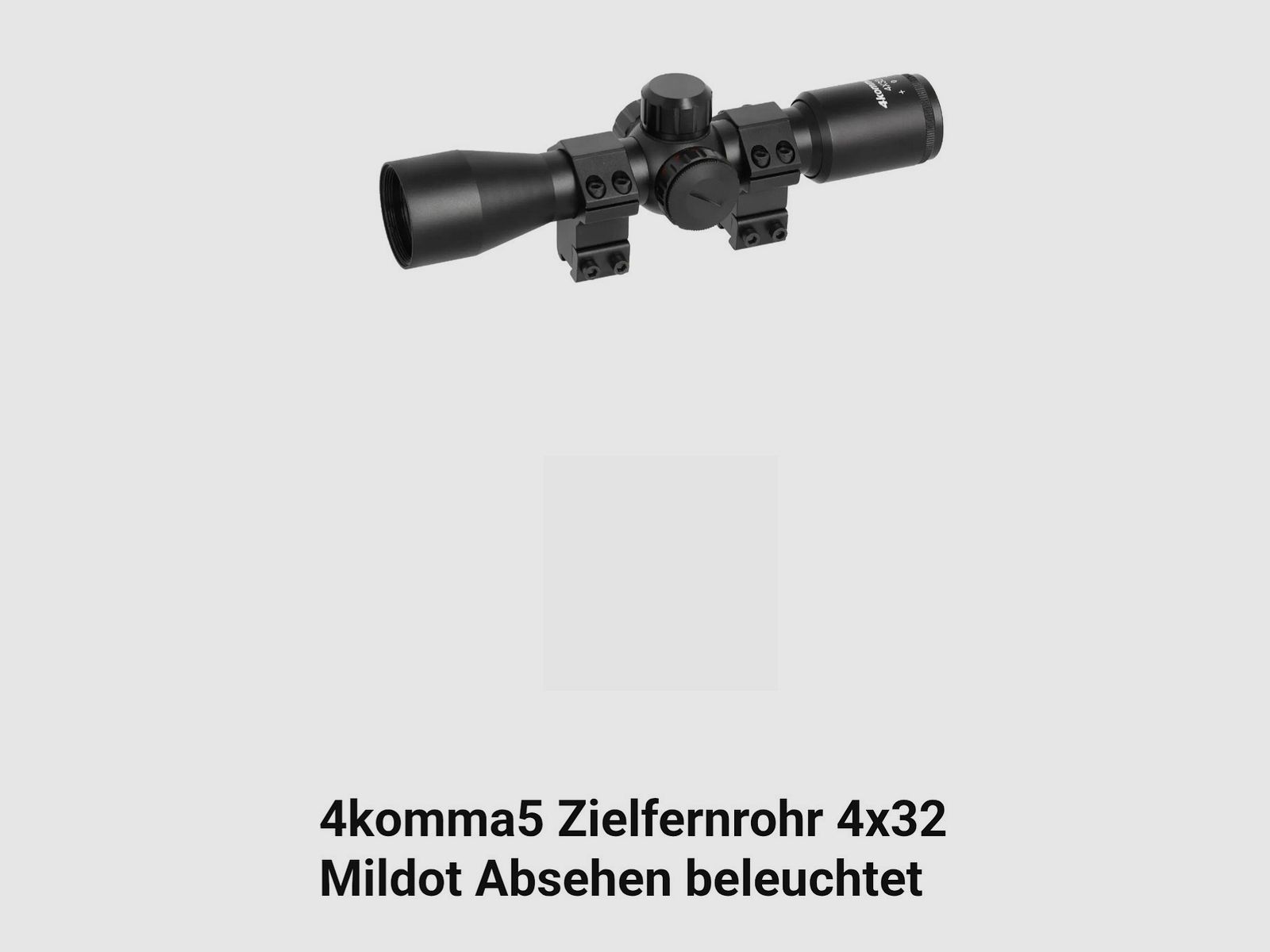 Scope 4×32 Mildot reticle illuminated