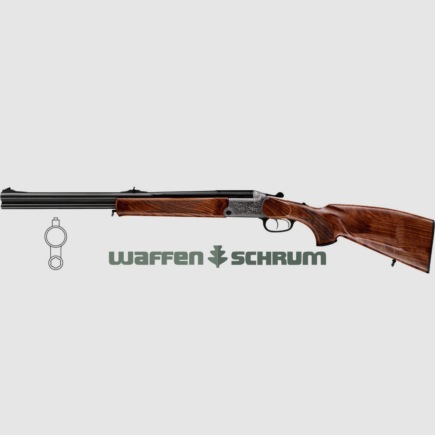 Blaser BBF95 Luxus SHK:4 Gravur: links-Rehwild & rechts-Schwarzwild