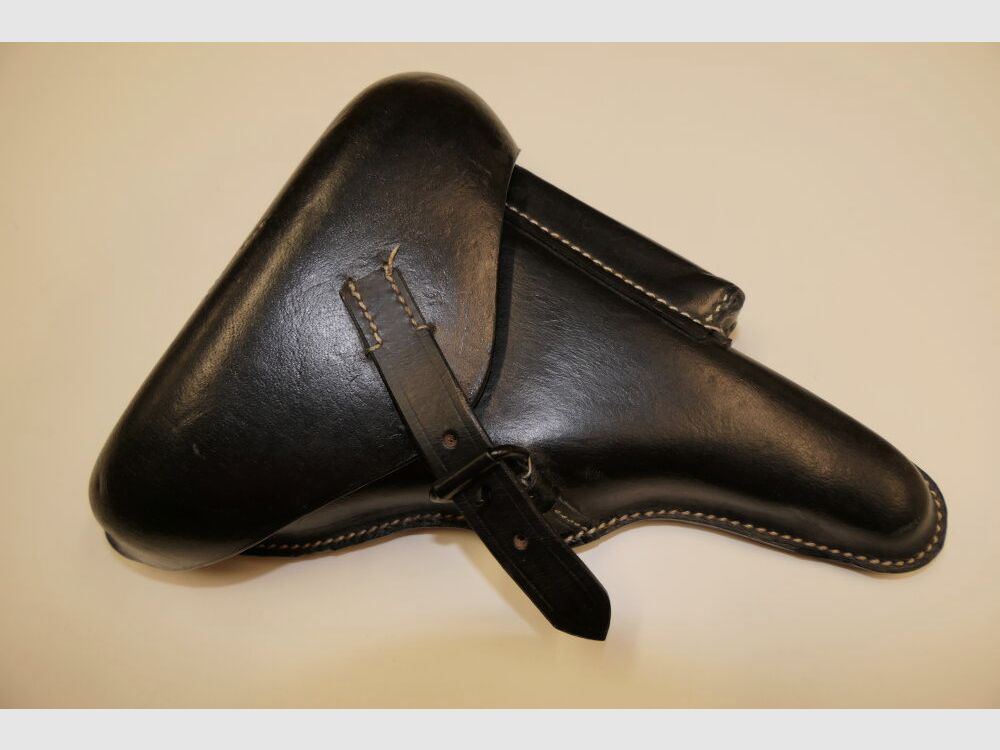 Egleuner GmbH WH Holster MAUSER P08 Luger, Leder Schwarz neufertigung / Reproduktion P.08