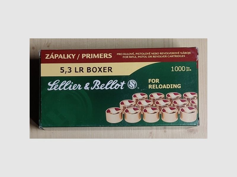 Zündhütchen S&B 5,3 LR Boxer