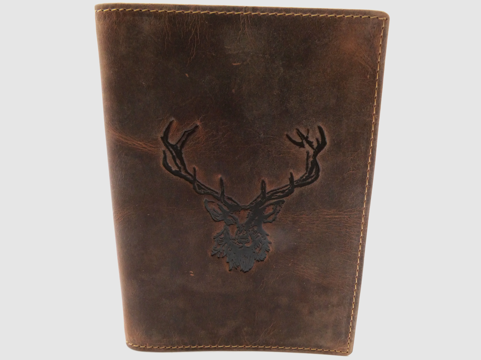 Greenburry 328B-RS-25 Vintage Ausweismappe Royal Stag 6 Sichtfenster braun Hirsch