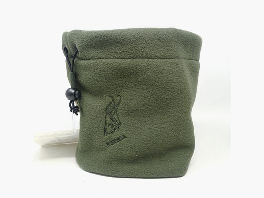 Riserva – Fleece-Schal mit Wildlederstickerei (R2376)