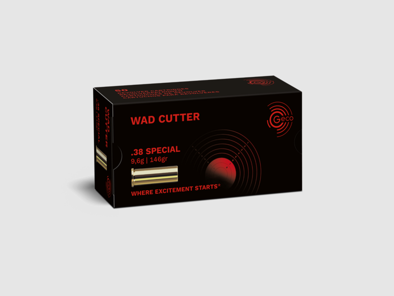 Geco Wad Cutter 148 gr .38 Special (50 Stk.)