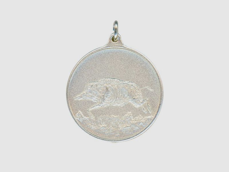 Steinhauer&Lück Jagdmedaille Keiler 40 mm versilbert