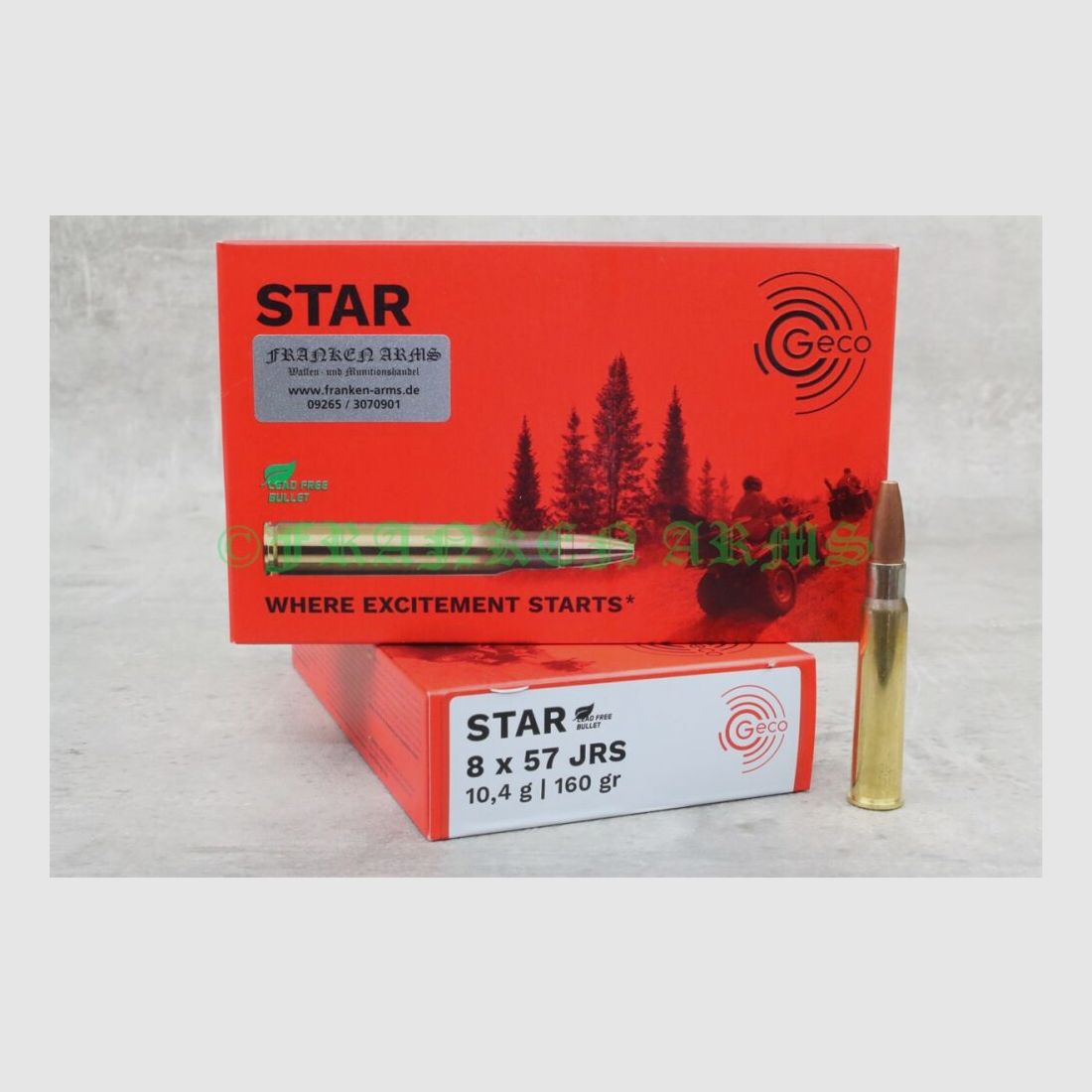 GECO Star 8x57IRS 160gr. 10,4g 20 pièces Prix dégressifs