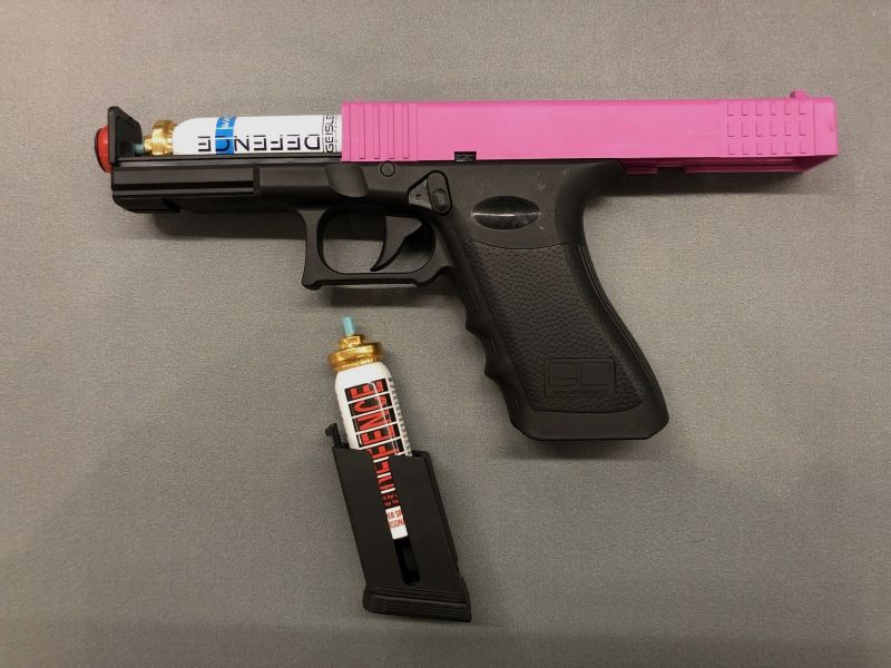 Geisler Defence GD-105 Pistolet Spray Anti-Agression Noir / Orange, image 3 sur 7