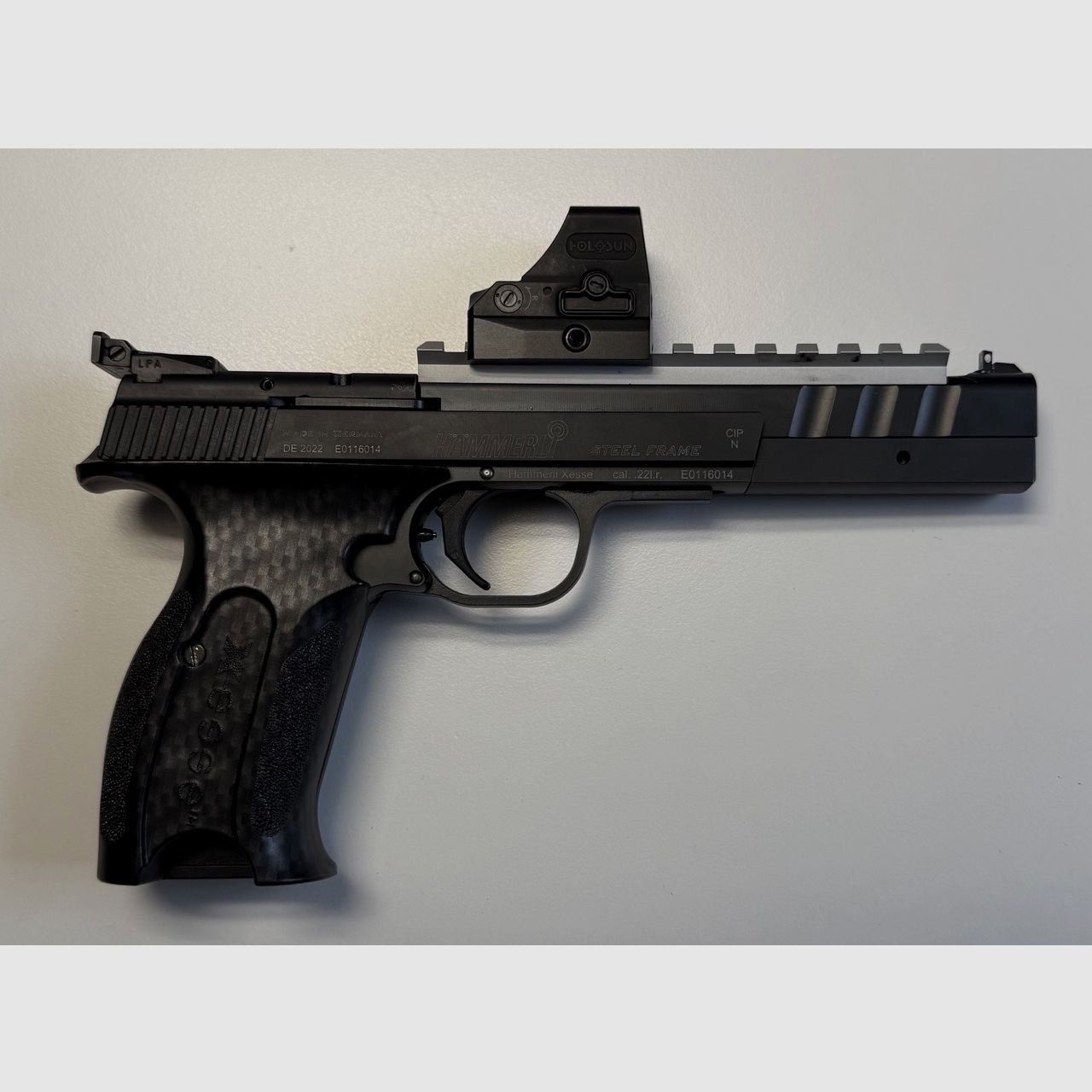 Hämmerli X-ESSE IPSC SF Black, Holosun HE508T-RD-X2, mit umfangreichem, exklusivem Zubehör - NEUWERTIG