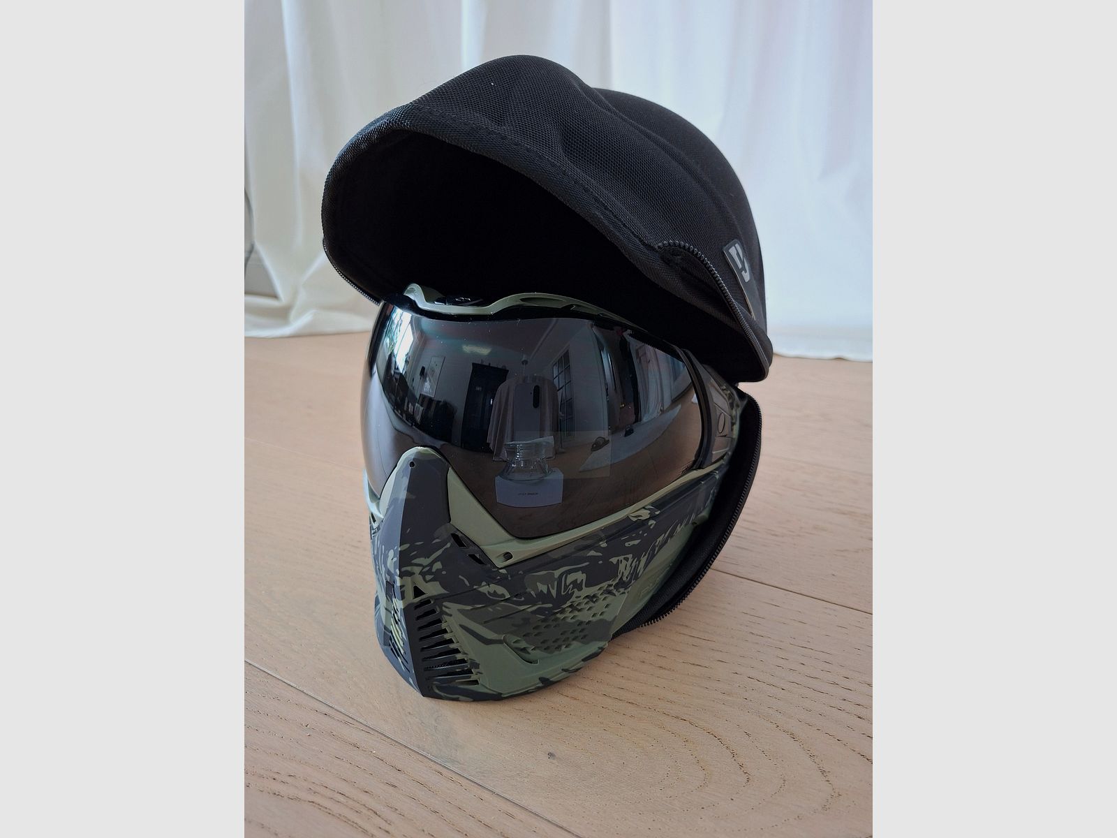 Push Unite Paintball mask (Design Olive Camo) including case new and unused