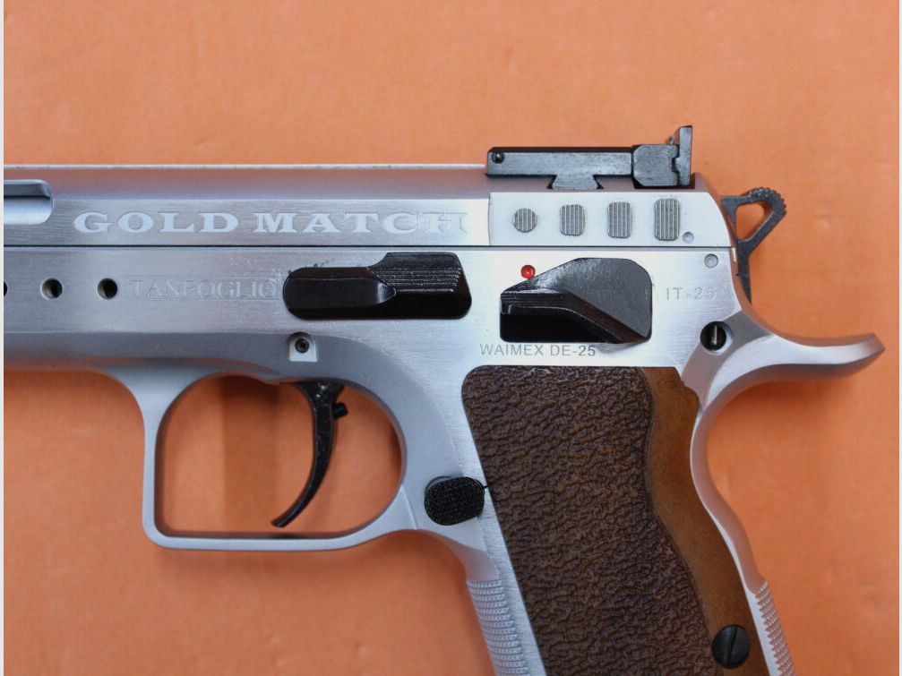 Tanfoglio Ha.Pistols .45Auto Tanfoglio Gold Match Combo Set incl. exchange system 9mmLuger, 6" polygon barrel