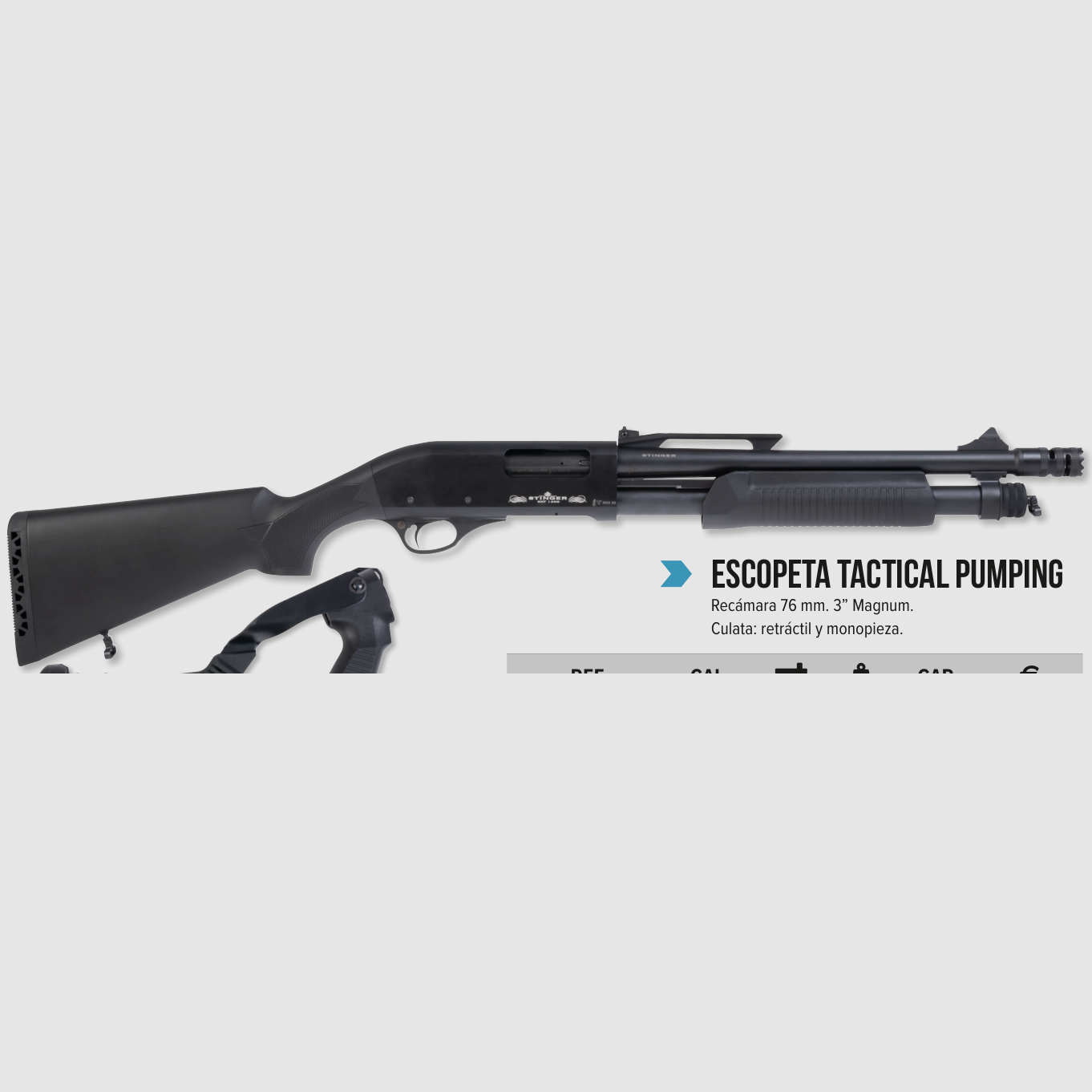 STINGER TAKTIK Kal. 12-47 cm PUMPING