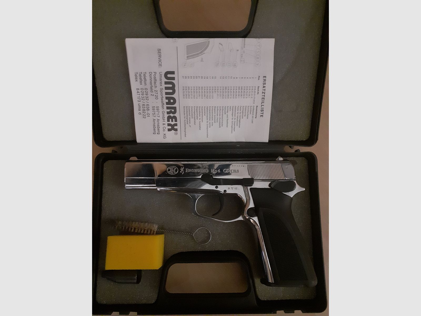 Browning 8mm blank firing