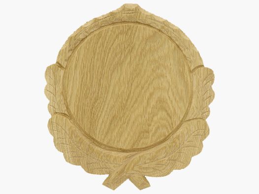 Escudo de jabalí tallado, claro