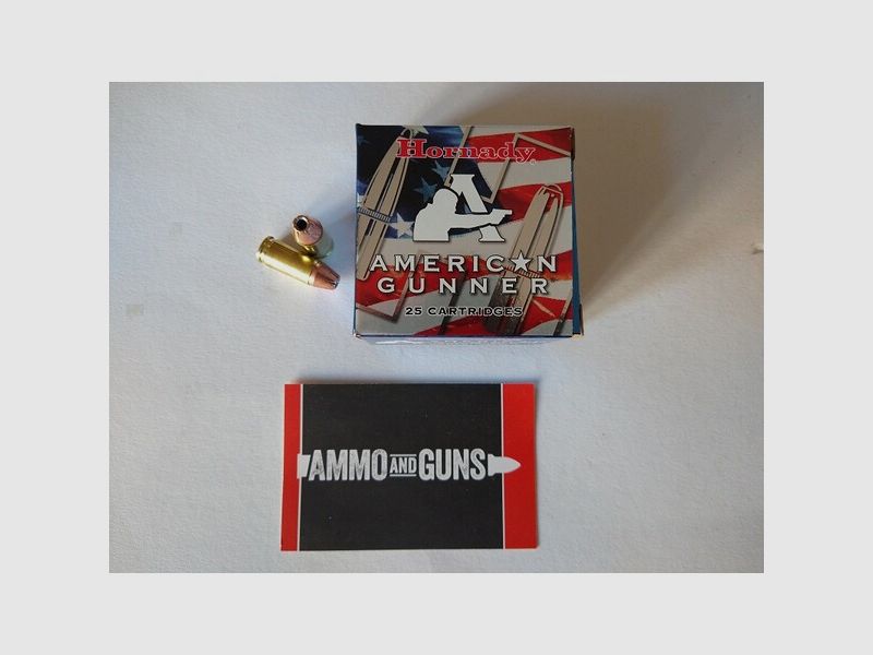 Hornady American Gunner 9mm Luger 115gr XTP 25er Packungen