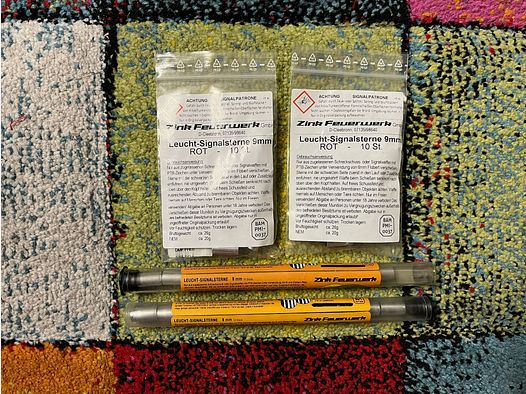 9mm Pyromunition Zinc Signal Flares Blank - Collector