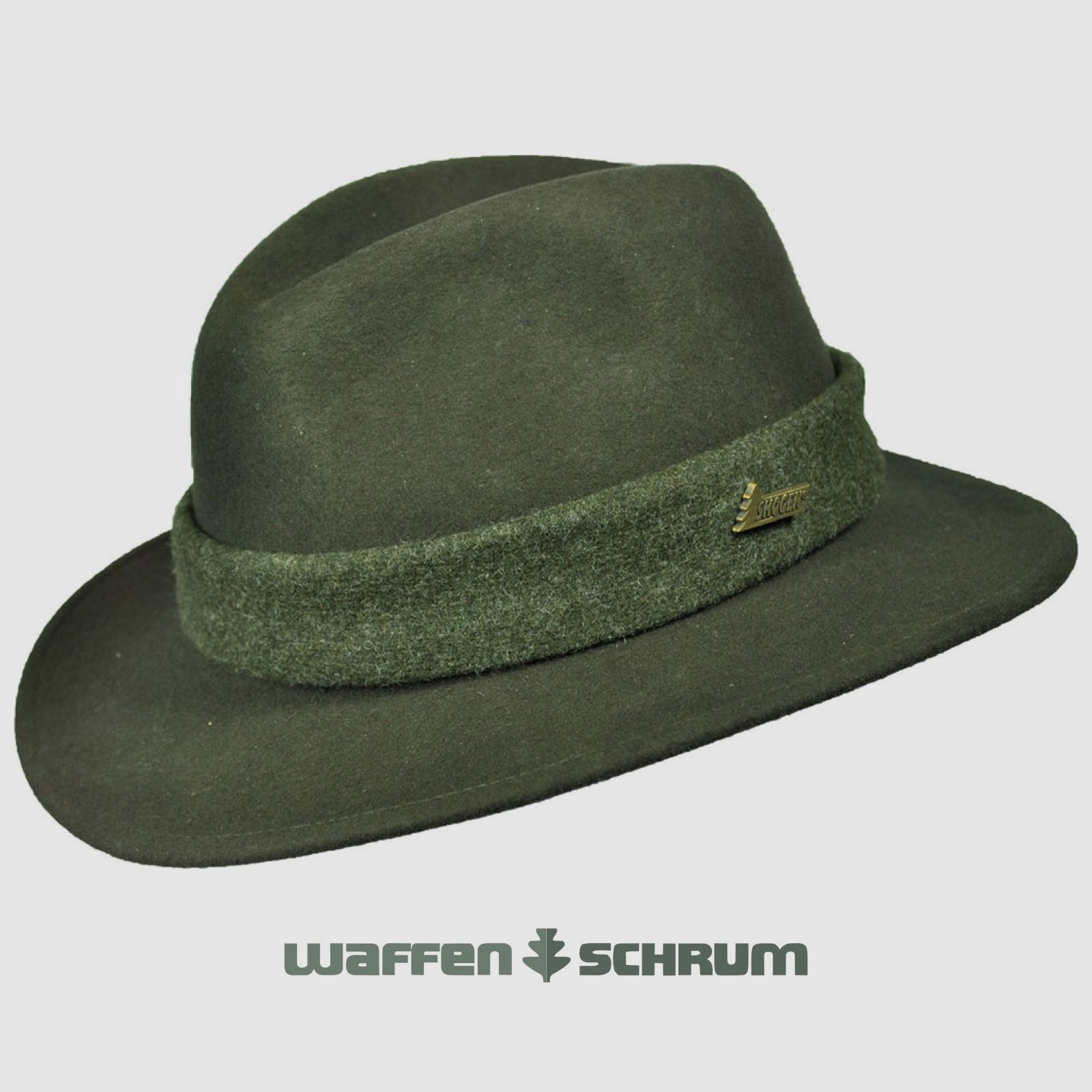 Skogen rollable wool hat with light kit olive