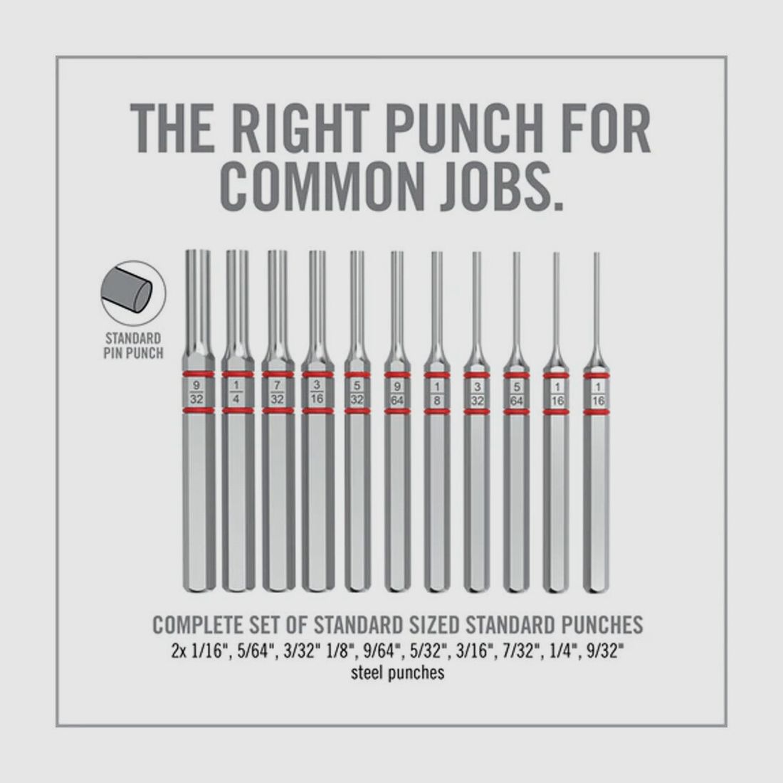 Real Avid Armorer’s Master Hammer and Accu-Punch Std. Pin Punch Set