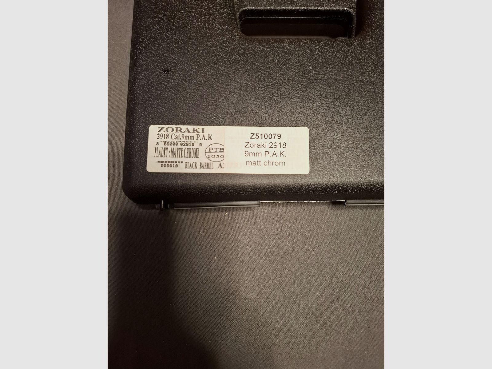 Zoraki 2918 Matt Chrom  9mm P.A.K.   "NEUWERTIG", Bild 6 von 6