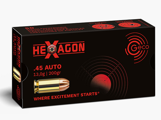 Geco .45Auto Hexagon 13,0g - 201gr