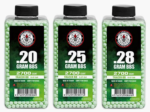 G&G BBs G&G Tracer Green 2700 pcs — 0.25
