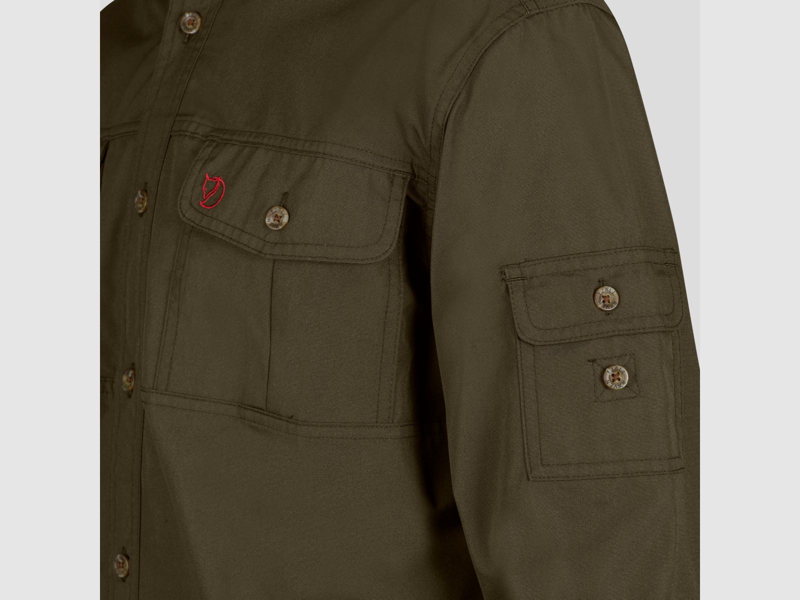 FJÄLLRÄVEN Trekking Shirt LS Dark Olive