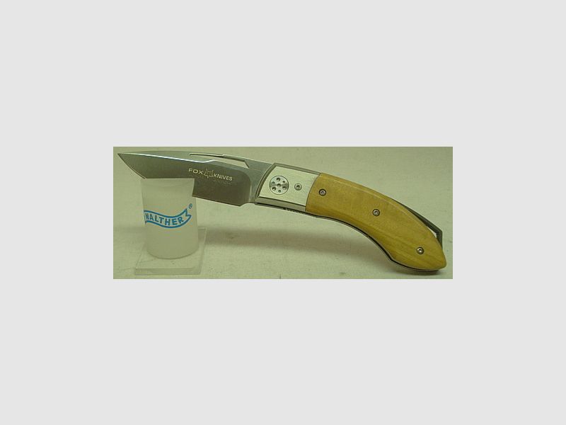Fox Einhandmesser - N690-Stahl, Lederetui