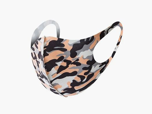 Mund-Nase-Abdeckung / Community Maske -Camouflage Orange- für Sie und Ihn