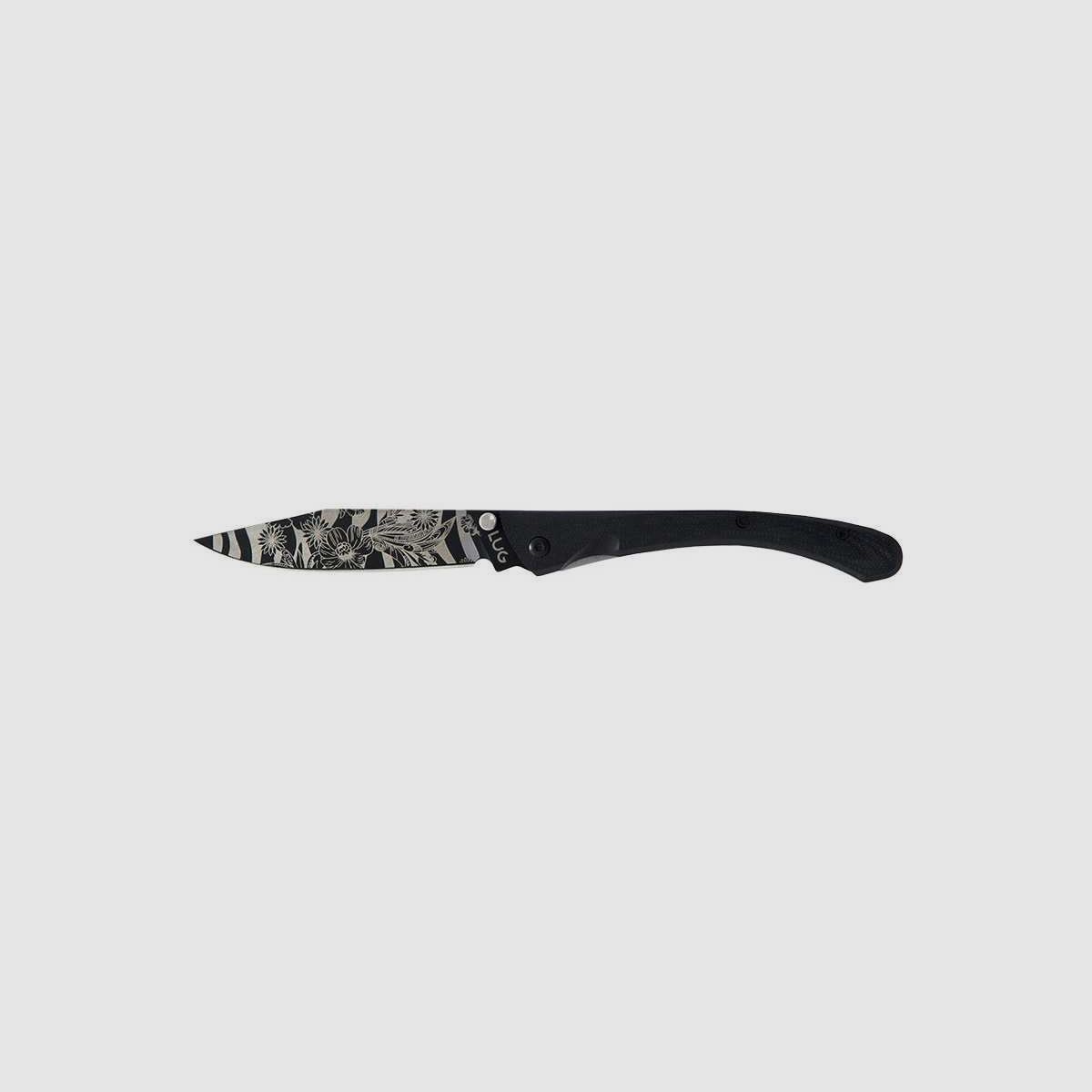 Klappmesser C63 Blumen Natur Schwarz Lug