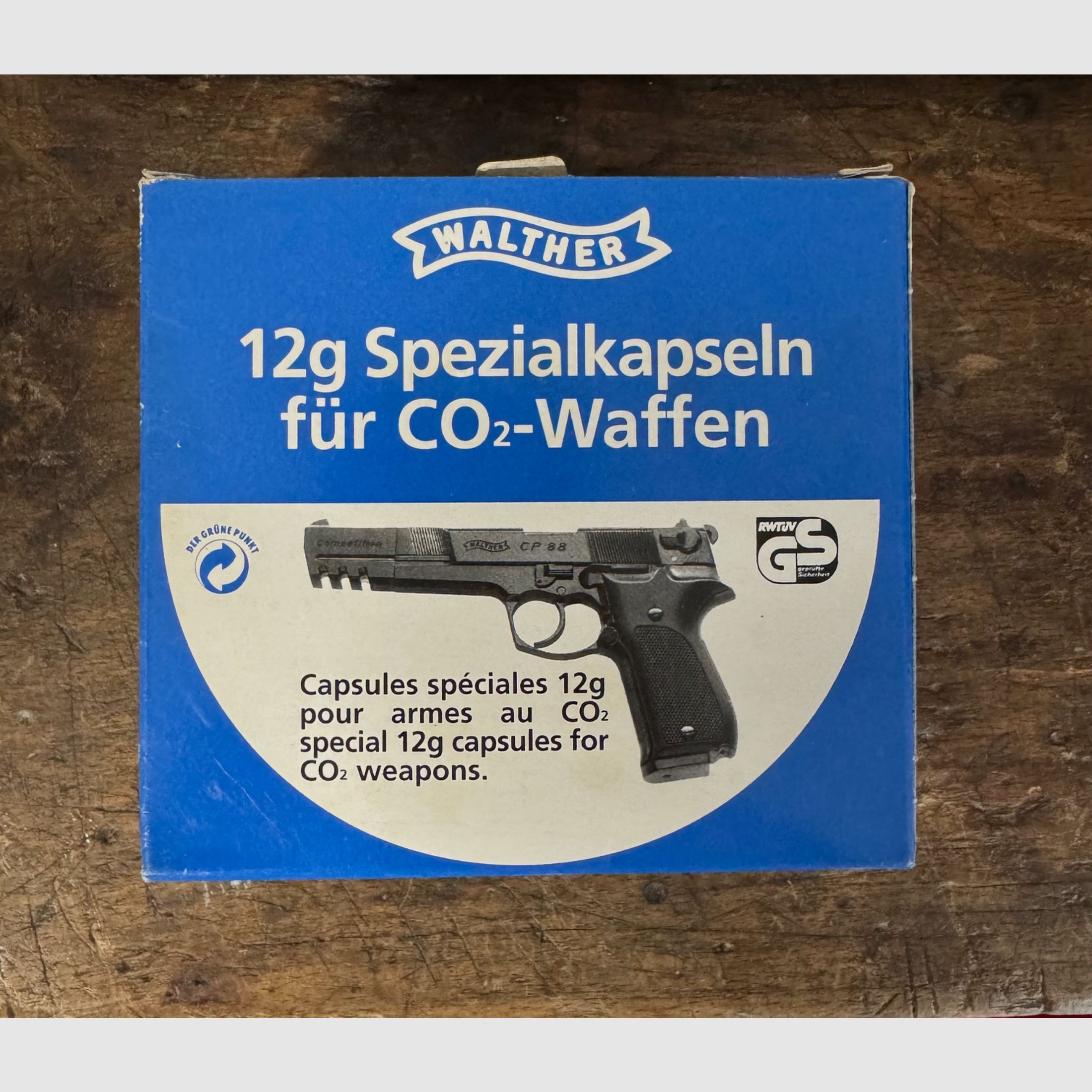 Walther 12g Spezialkapseln für CO2 Waffen, Bild 1 von 2