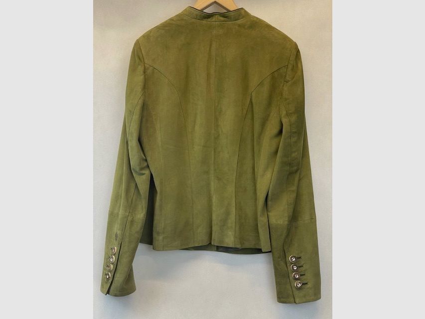 Habsburg Lederjacke Erentrudis in Oliv, Bild 2 von 2