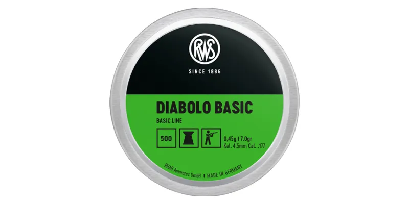 RWS Diabolo Basic Line 4.5 mm 7gr/0.5g, 500 Stk., Bild 1 von 2